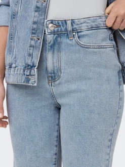 ONLEMILY Høy midje Straight Fit Denimshorts