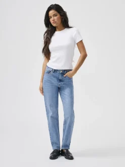ONLEMILY Høy midje Straight Fit Ankellengde Jeans
