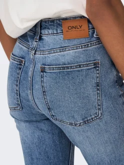 ONLEMILY Høy midje Straight Fit Ankellengde Jeans