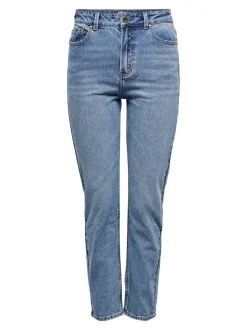 ONLEMILY Høy midje Straight Fit Ankellengde Jeans