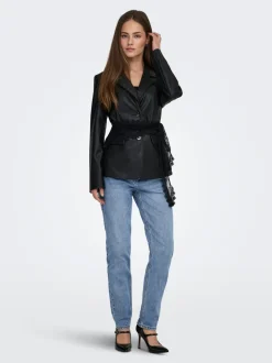 ONLEMILY Høy midje Straight Fit Ankellengde Jeans