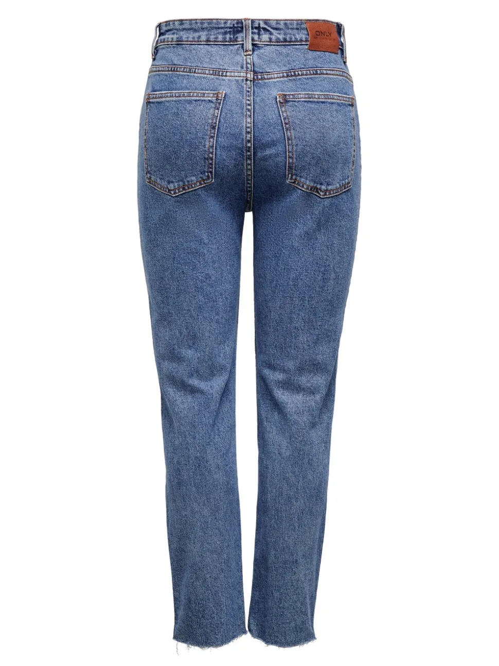 ONLEMILY Høy midje Straight Fit Cropped Jeans