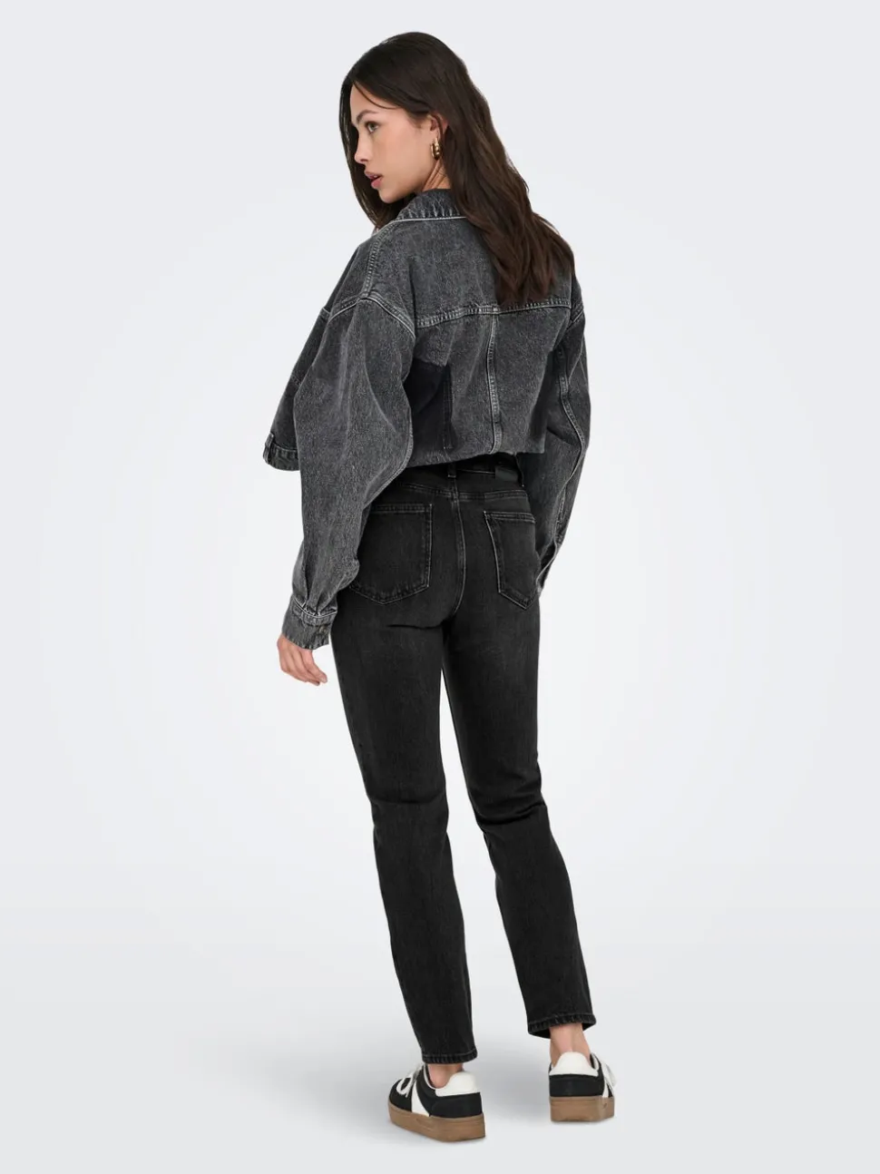 ONLEMILY Høy midje Straight Fit Ankellengde Jeans