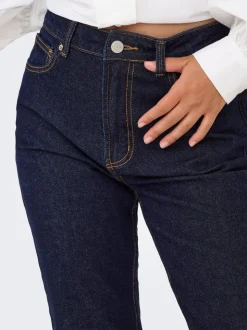 ONLEMILY Høy midje Straight Fit Ankellengde Jeans