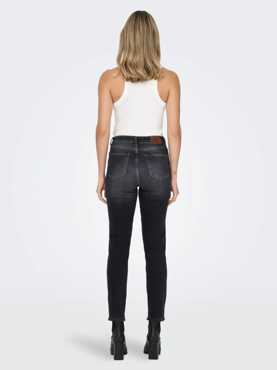 ONLEMILY Høy midje Straight Fit Ankellengde Jeans
