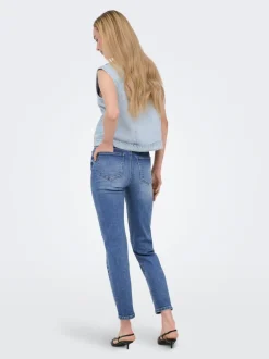 ONLEMILY-MILA Høy midje Straight Fit Ankellengde Jeans