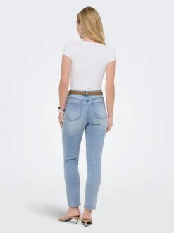 ONLEMILY-MILA Høy midje Straight Fit Ankellengde Jeans