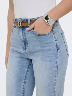 ONLEMILY-MILA Høy midje Straight Fit Ankellengde Jeans
