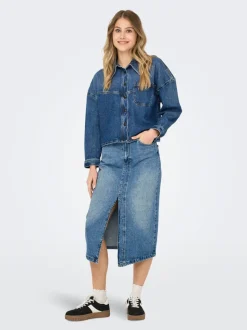 ONLENYA Denim Denimskjørt Midiskjørt