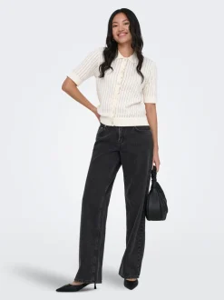 ONLEZRA Lav midje Wide Leg Fit Jeans