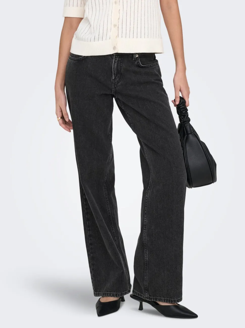 ONLEZRA Lav midje Wide Leg Fit Jeans