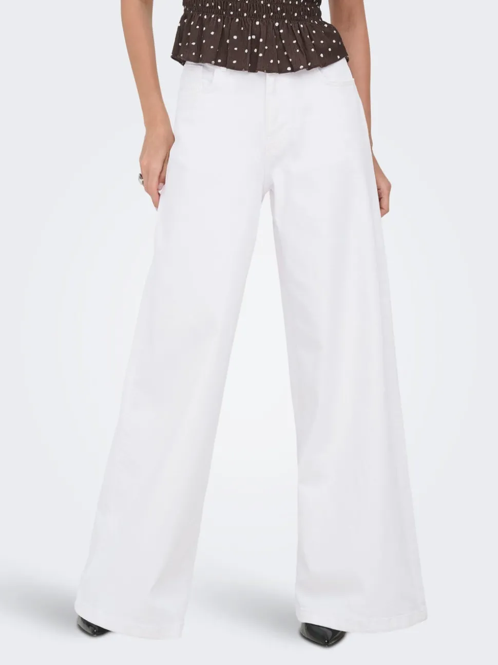 ONLFRANCESCA Middels høy midje Wide Leg Fit Jeans
