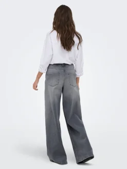 ONLFRANCESCA Middels høy midje Wide Leg Fit Jeans