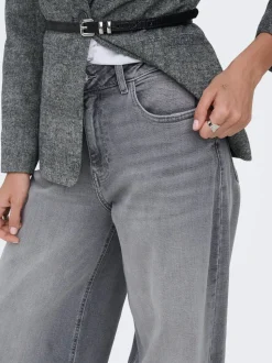 ONLFRANCESCA Middels høy midje Wide Leg Fit Jeans