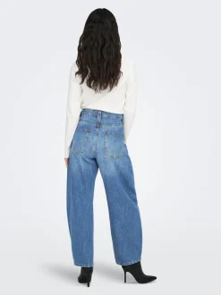 ONLFRANKIE Høy midje Barrel-passform Ankellengde Jeans