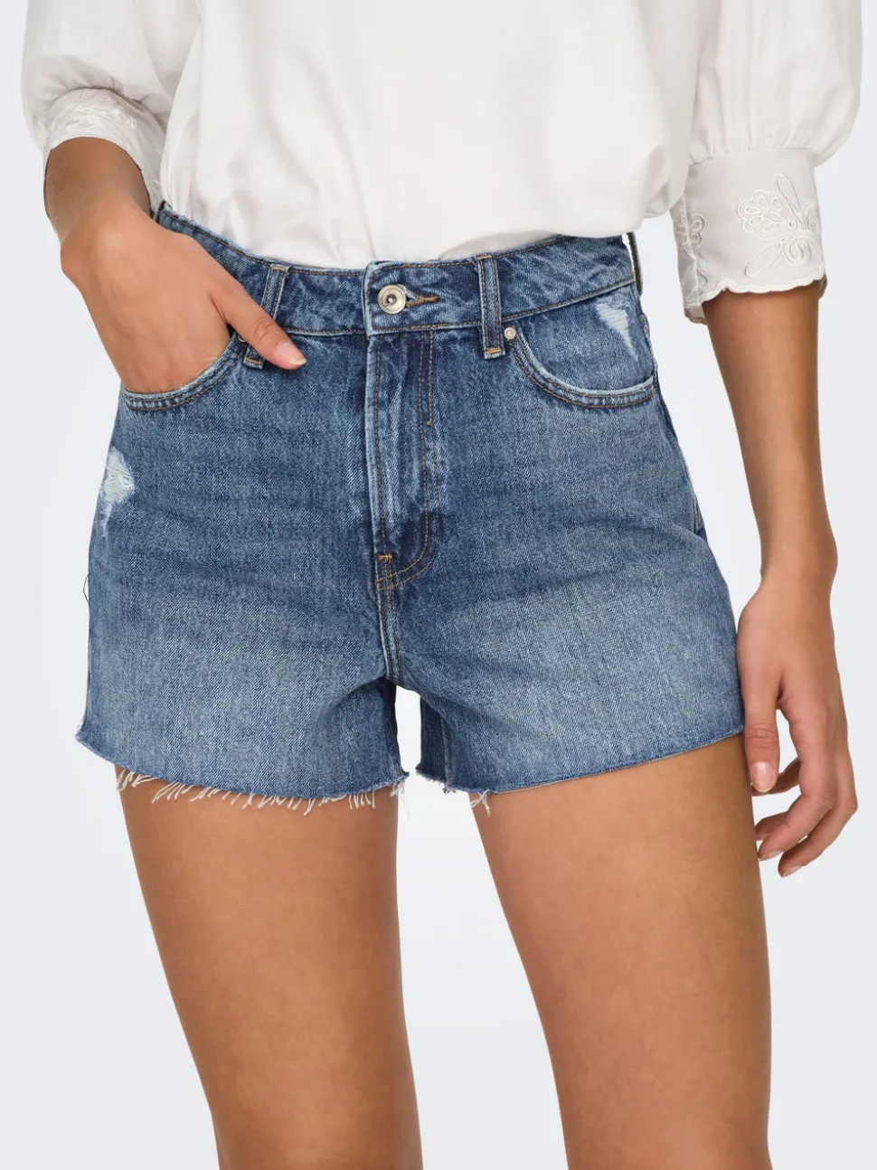 -ONLGABI Høy midje Regular Fit Denimshorts