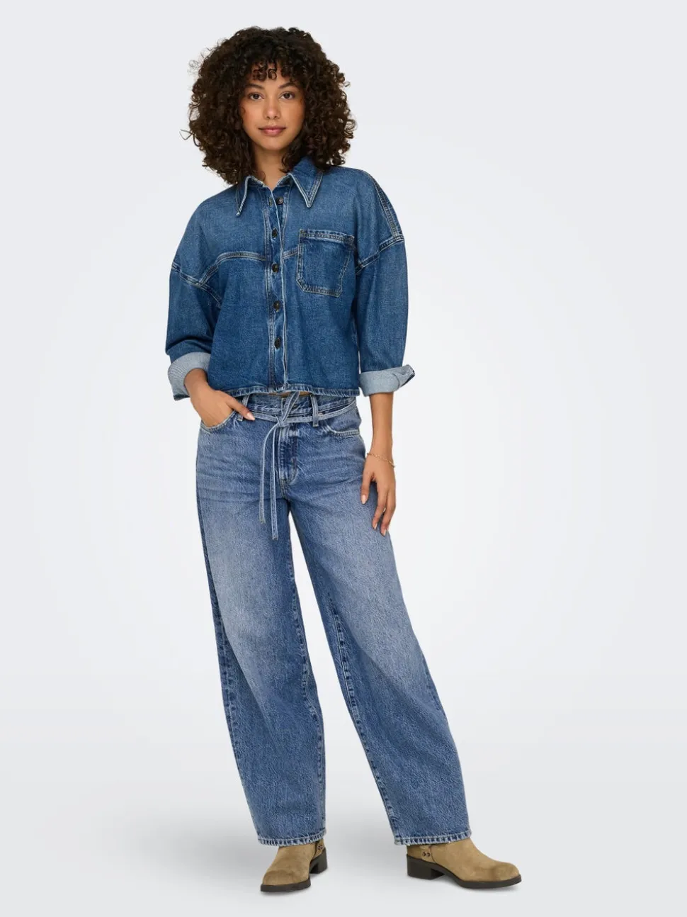 ONLGIANNA Middels høy midje Balloon Fit Jeans
