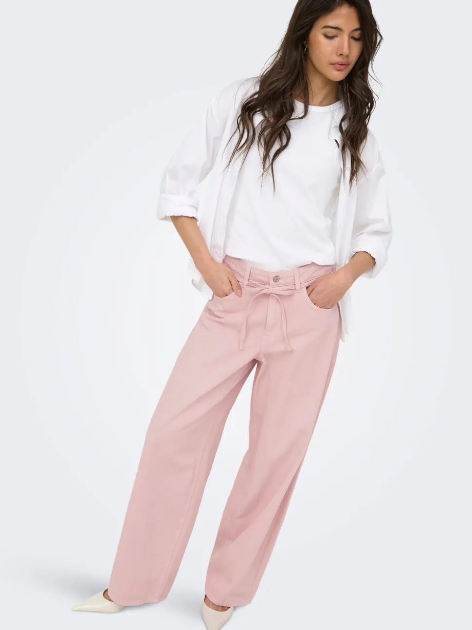 ONLGIANNA-SILLA Loose fit Bukser med vide ben