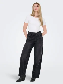 ONLGIORGIA Middels høy midje Baggy Fit Jeans