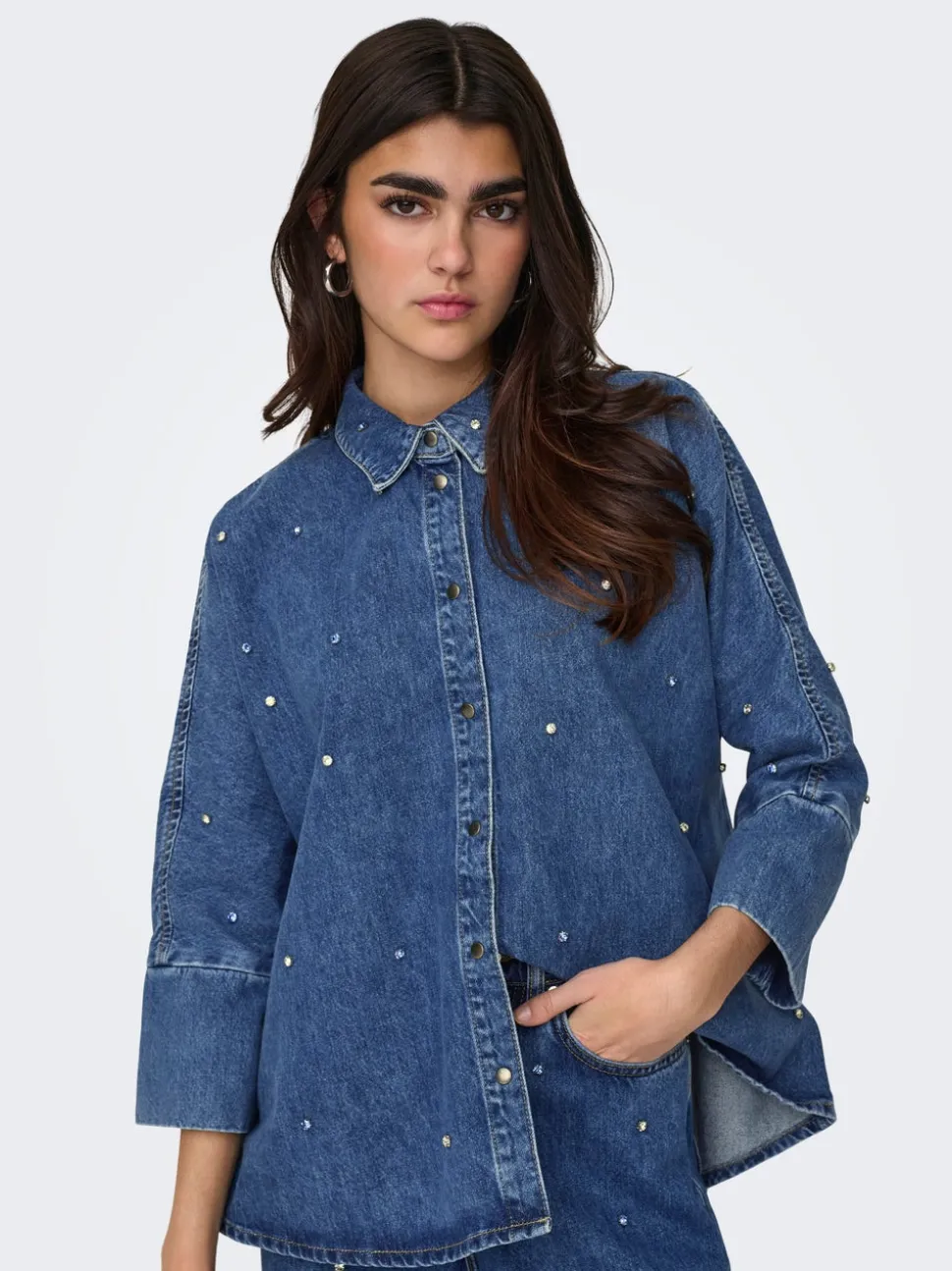 ONLGRACE Denimskjorte