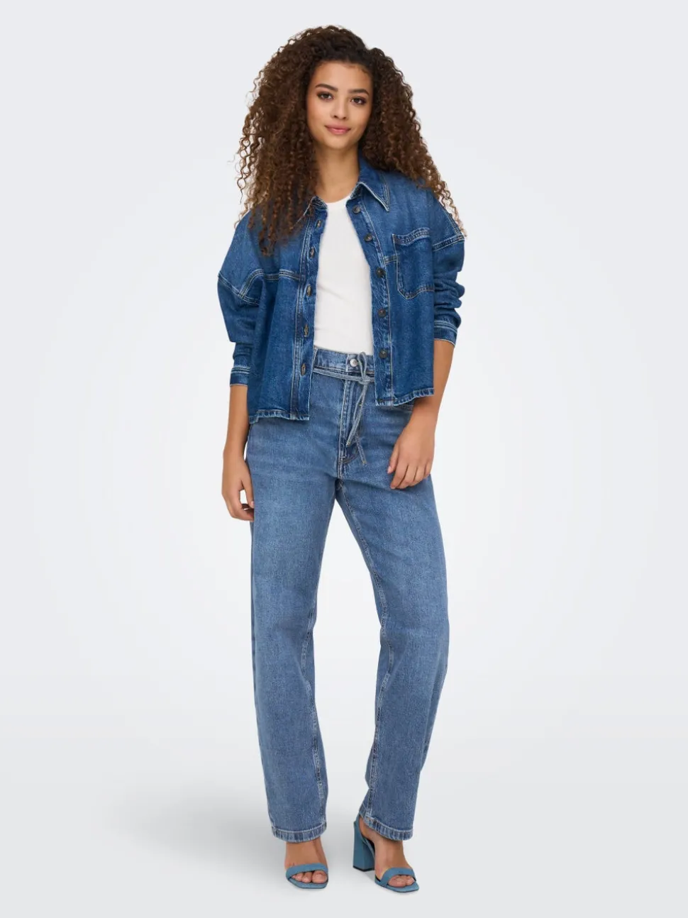 ONLGYPSY Høy midje Slim Straight Fit Jeans