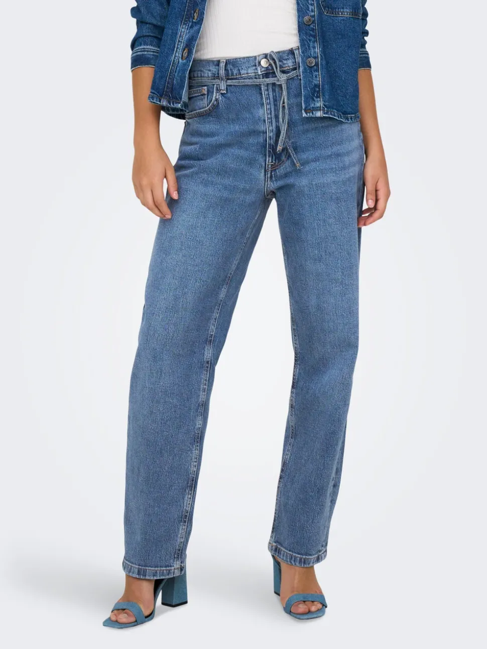 ONLGYPSY Høy midje Slim Straight Fit Jeans
