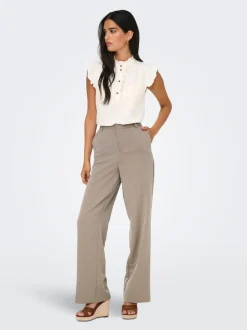 ONLHATTIE-LANA Straight Tapered Fit Bukser med vide ben