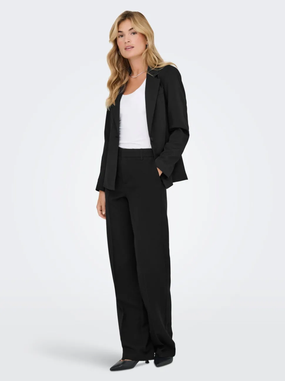 ONLHATTIE-LANA Straight Tapered Fit Bukser med vide ben