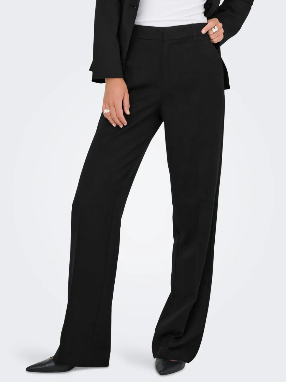 ONLHATTIE-LANA Straight Tapered Fit Bukser med vide ben