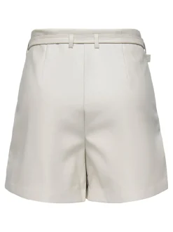 ONLHEIDI Middels høy midje Regular Fit Shorts i kunstskinn