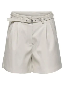 ONLHEIDI Middels høy midje Regular Fit Shorts i kunstskinn