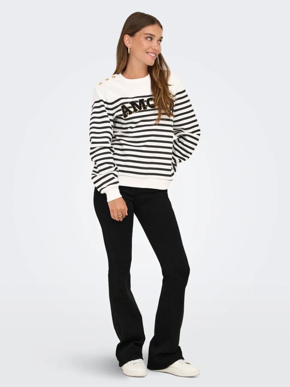 ONLHELLA Lav midje Retro Flared Fit Jeans