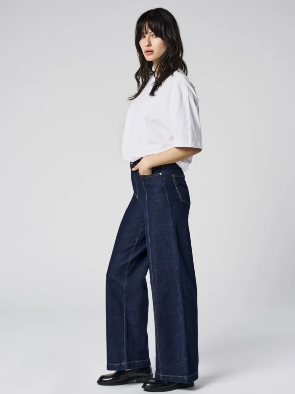 ONLHOPE Ekstra høy midje Wide Leg Fit Jeans