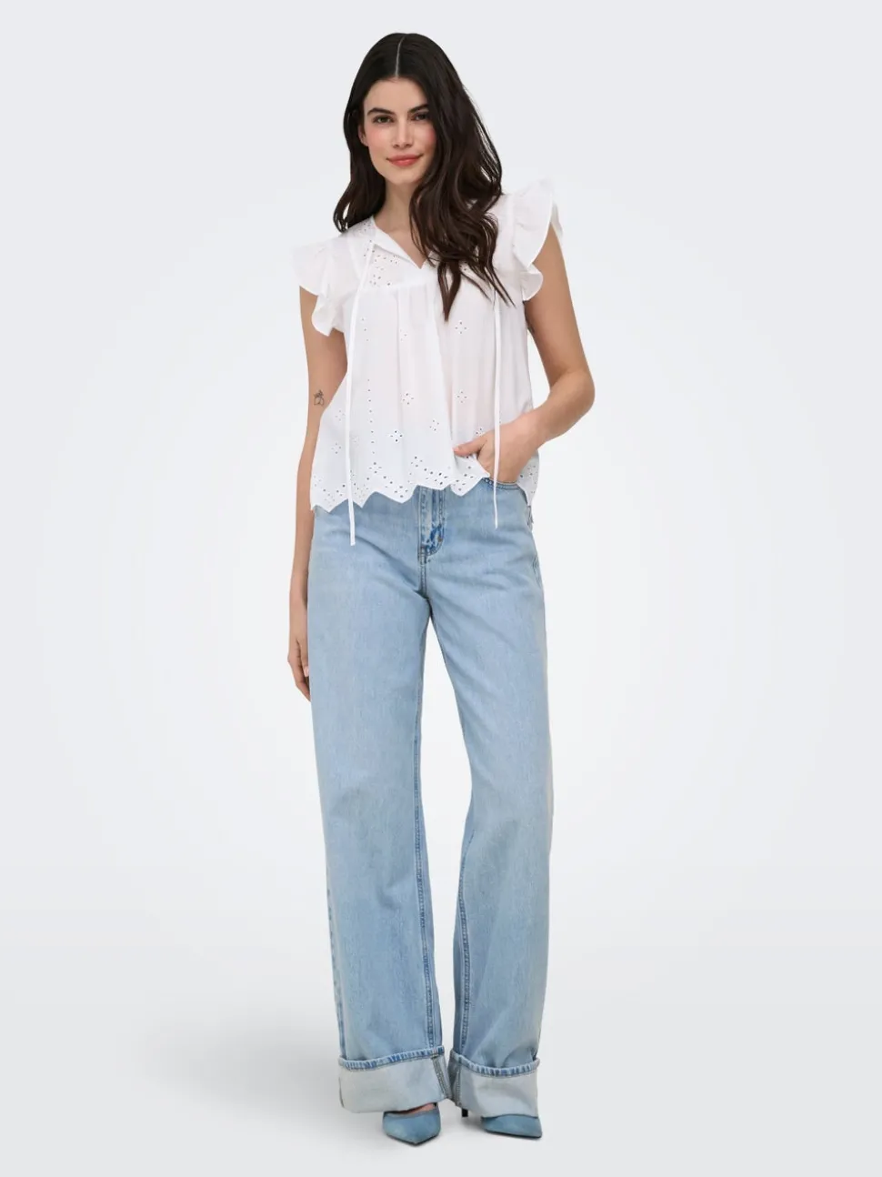 ONLHOPE Høy midje Wide Leg Fit Jeans