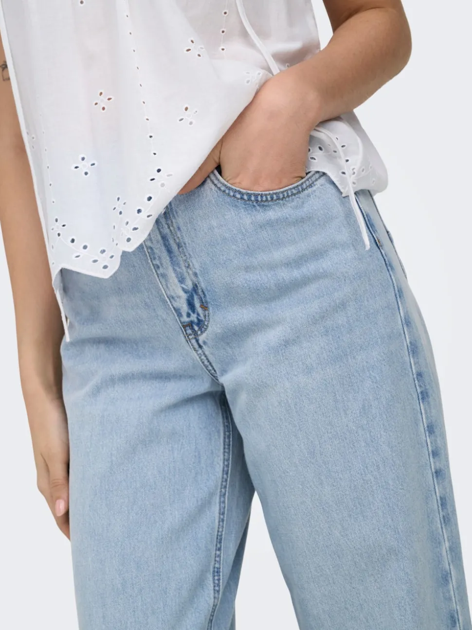 ONLHOPE Høy midje Wide Leg Fit Jeans