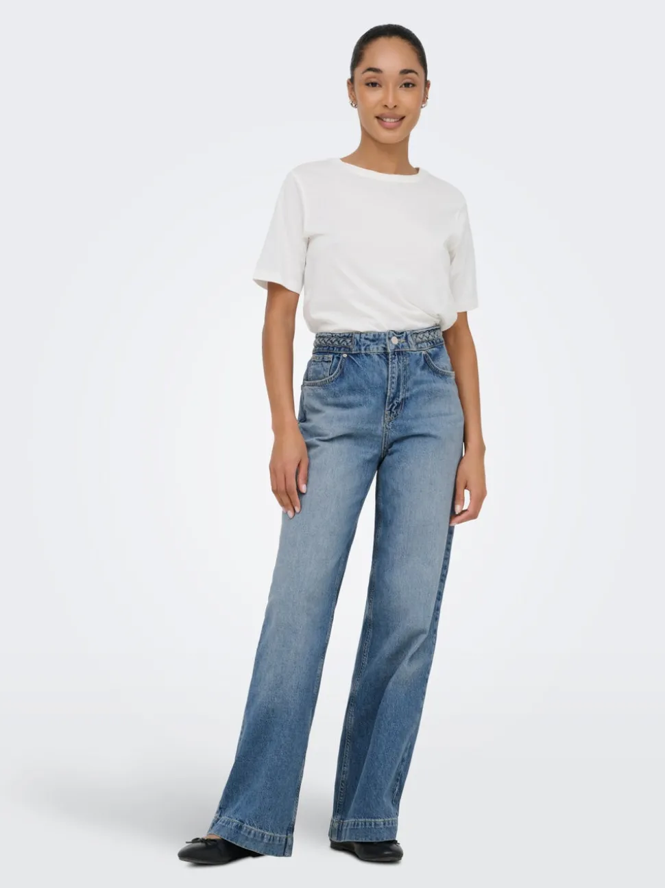 ONLHOPE Høy midje Wide Leg Fit Jeans