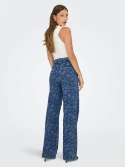 ONLHOPE Høy midje Wide Leg Fit Ankellengde Jeans