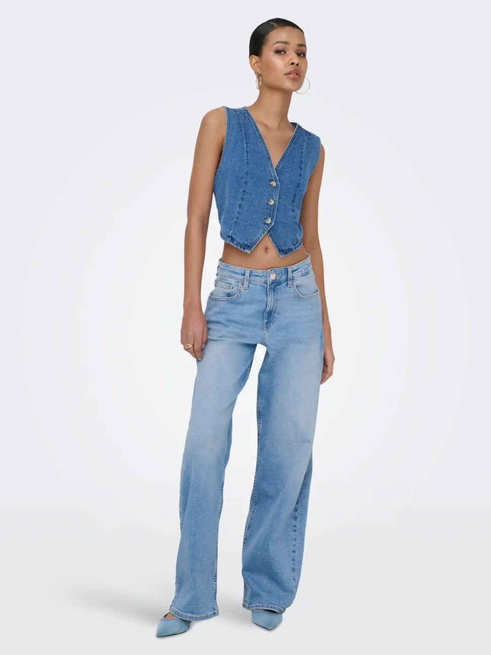 ONLHOPE Høy midje Wide Leg Fit Jeans