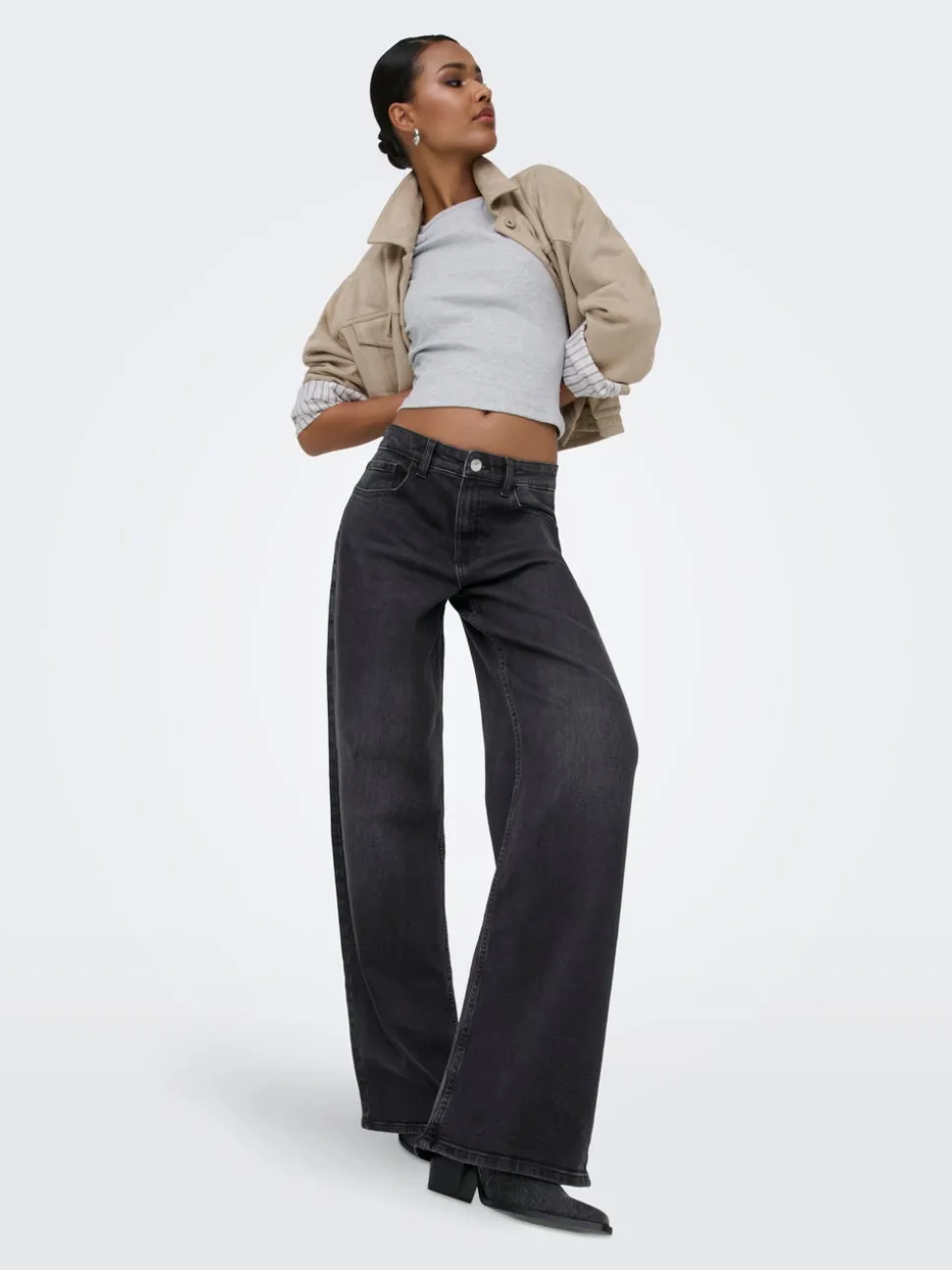 ONLHOPE Høy midje Wide Leg Fit Jeans
