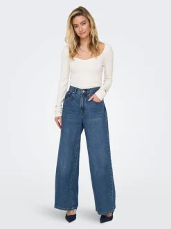 ONLHOPE Høy midje Wide Leg Fit Jeans