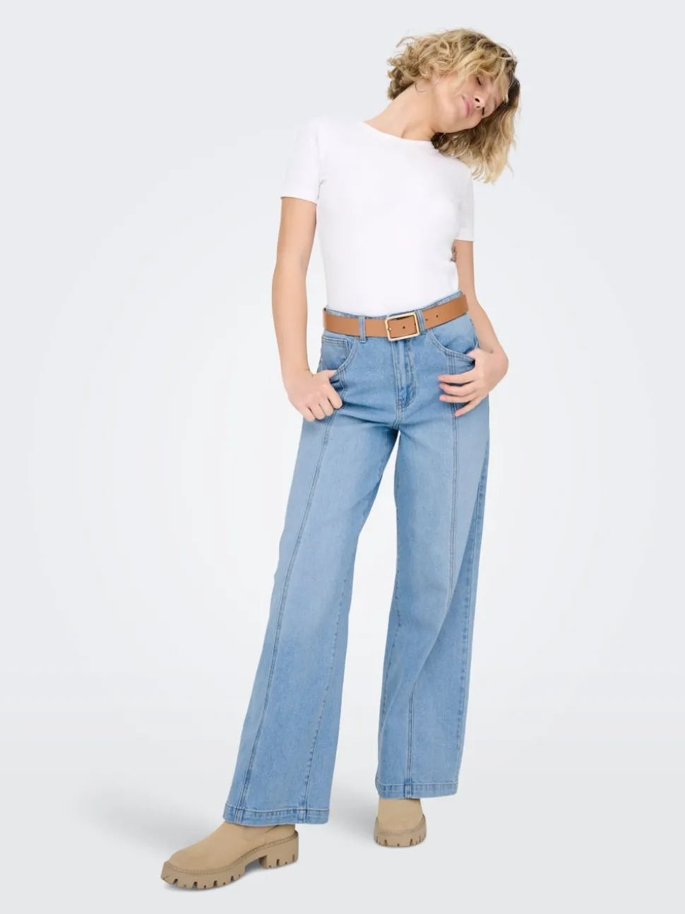 ONLHOPE Høy midje Wide Leg Fit Jeans