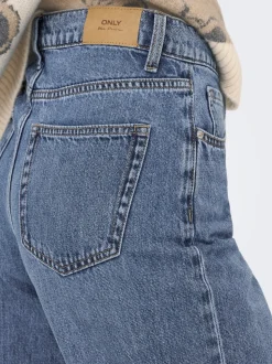 ONLHOPE Middels høy midje Wide Leg Fit Jeans