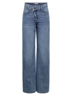 ONLHOPE Middels høy midje Wide Leg Fit Jeans