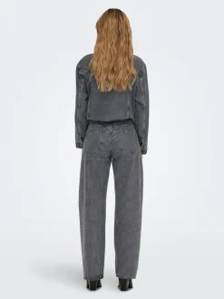 ONLHUDSON Middels høy midje Wide Leg Fit Jeans