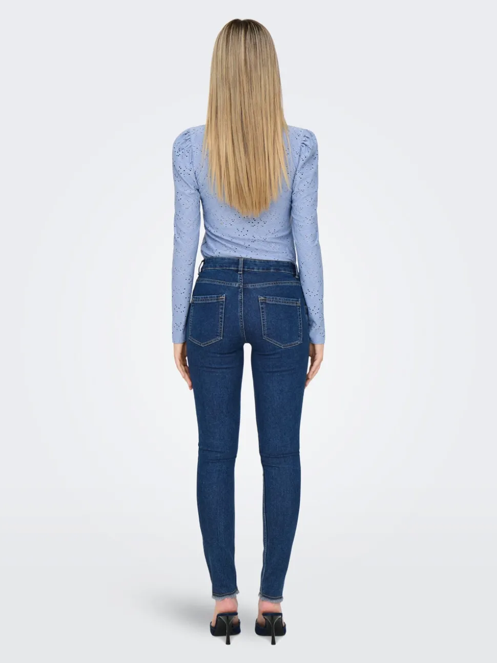 ONLHUSH Middels høy midje Skinny Fit Ankellengde Jeans