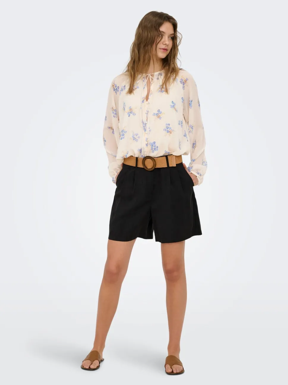ONLIBIZA Høy midje Regular Fit Bermudashorts