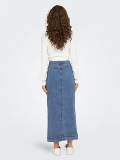 ONLIRINA Denim Denimskjørt Langt skjørt