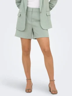ONLITA Høy midje Regular Fit Lin Bermudashorts