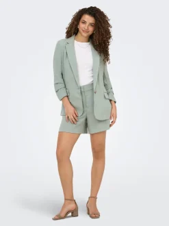 ONLITA Høy midje Regular Fit Lin Bermudashorts