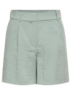 ONLITA Høy midje Regular Fit Lin Bermudashorts